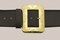 The Costume Center Gold Cast Belt Buckle with Holly Embossing – One Size